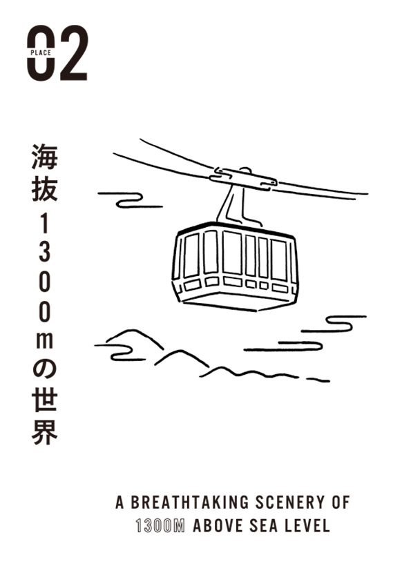 海抜1300mの世界